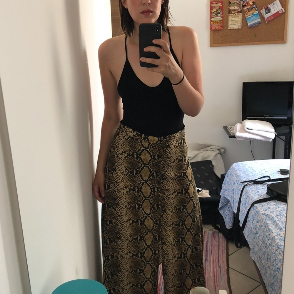 Summer skirt in snake print